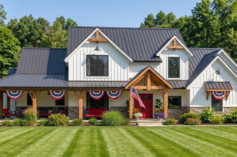 Architectural House Design - Exterior - Other Elevation 3 for Farmhouse House Plan #1064-101 - 3 bed, 2.5 bath