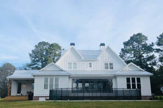 Exterior - Rear Elevation for Farmhouse House Plan #928-350 - 4 bed, 4 bath
