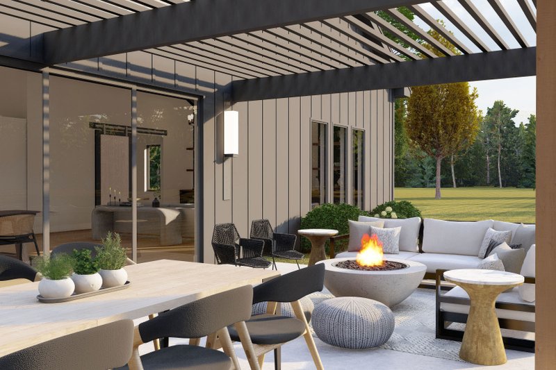 House Plan Design - Exterior - Outdoor Living 1 for Barndominium House Plan #455-240 - 3 bed, 2.5 bath