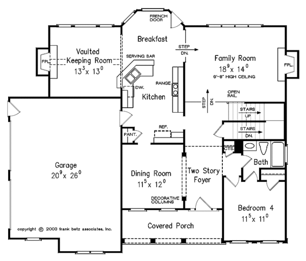 Country Floor Plan - Main Floor Plan #927-164