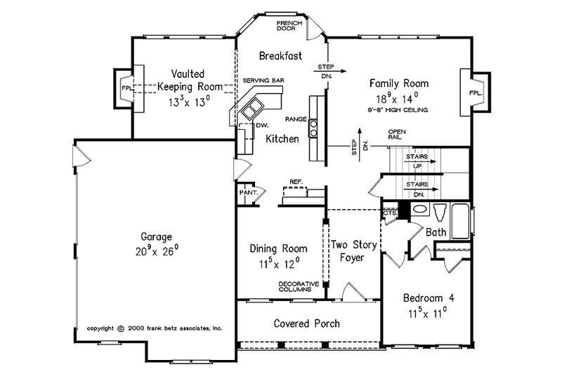 Home Plan - Floor Plan - Main Floor for Country House Plan #927-164 - 4 bed, 3 bath