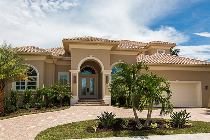 Dream House Plan - Exterior - Front Elevation 3 for Mediterranean House Plan #1017-162 - 4 bed, 3.5 bath