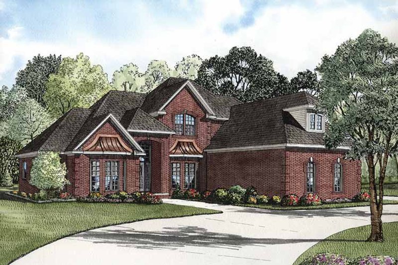 Architectural House Design - Traditional Exterior - Front Elevation Plan #17-2811