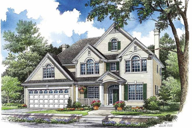 House Blueprint - Traditional Exterior - Front Elevation Plan #929-764