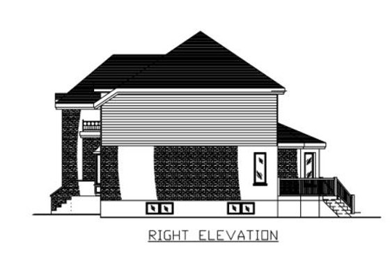 Exterior - Other Elevation 1 for European House Plan #138-265 - 3 bed, 2.5 bath