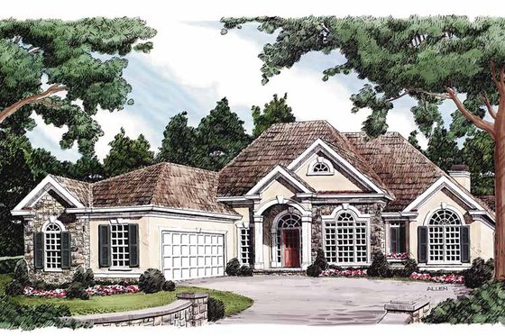Exterior - Front Elevation 4 for Country House Plan #927-116 - 3 bed, 2.5 bath