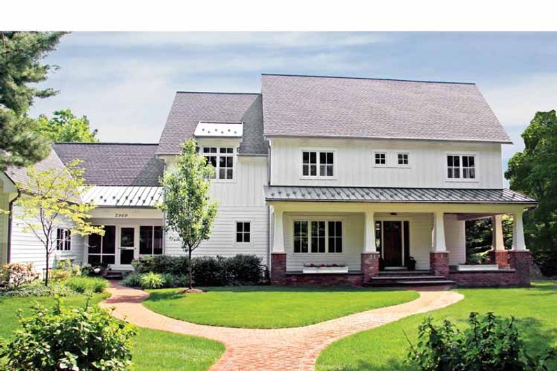 Home Plan - Exterior - Front Elevation 3 for Colonial House Plan #928-97 - 4 bed, 3.5 bath