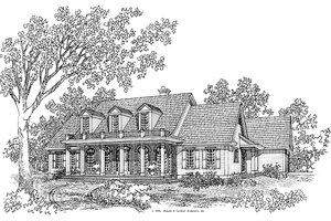 Classical Exterior - Front Elevation Plan #929-257