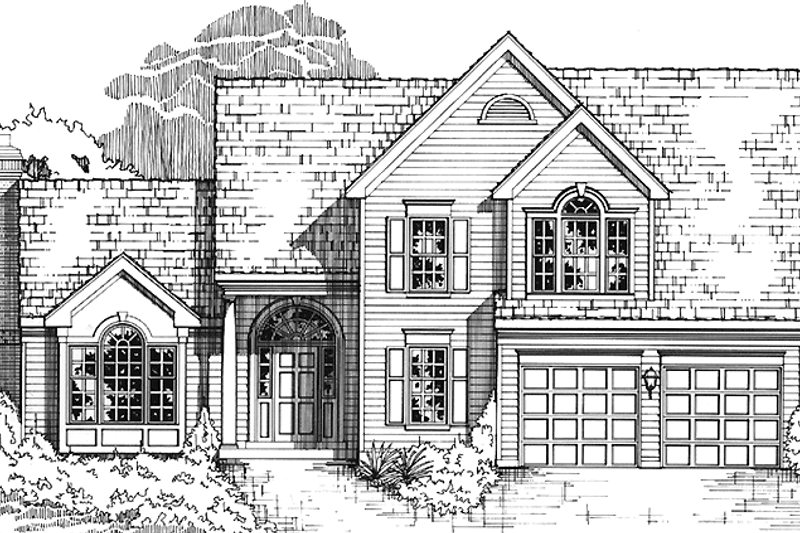 House Plan Design - Traditional Exterior - Front Elevation Plan #953-20
