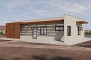 Contemporary Style House Plan - 2 Beds 2 Baths 800 Sq/Ft Plan #1106-42 