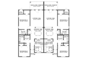 Colonial Style House Plan - 4 Beds 4 Baths 2110 Sq/Ft Plan #17-3161 