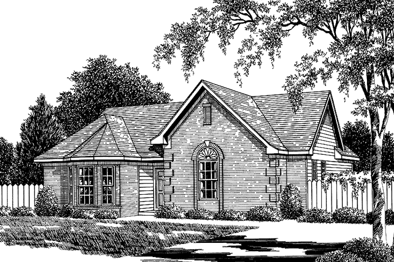 Dream House Plan - Exterior - Front Elevation 3 for Ranch House Plan #952-163 - 3 bed, 2 bath