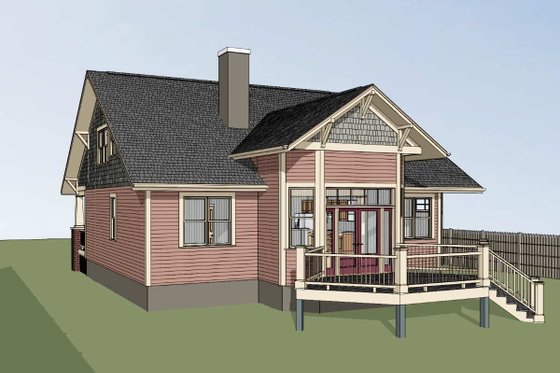 Exterior - Other Elevation for Bungalow House Plan #79-356 - 3 bed, 2.5 bath