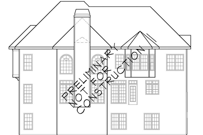 House Plan Design - Exterior - Rear Elevation for Colonial House Plan #927-564 - 5 bed, 4 bath