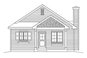 Ranch Exterior - Front Elevation Plan #22-614