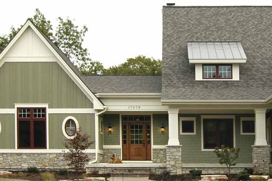 Exterior - Front Elevation 7 for Bungalow House Plan #928-169 - 2 bed, 2.5 bath