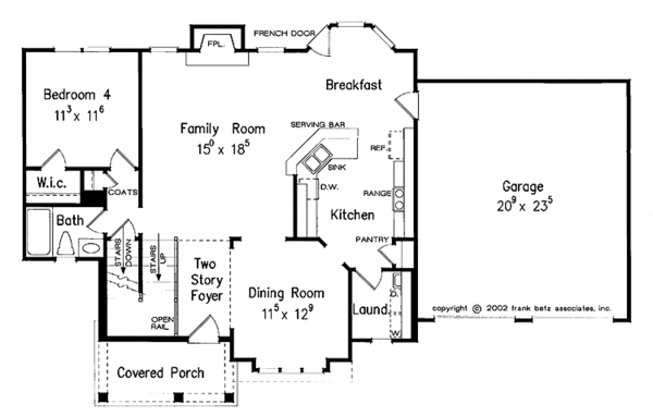 Country Floor Plan - Main Floor Plan #927-763