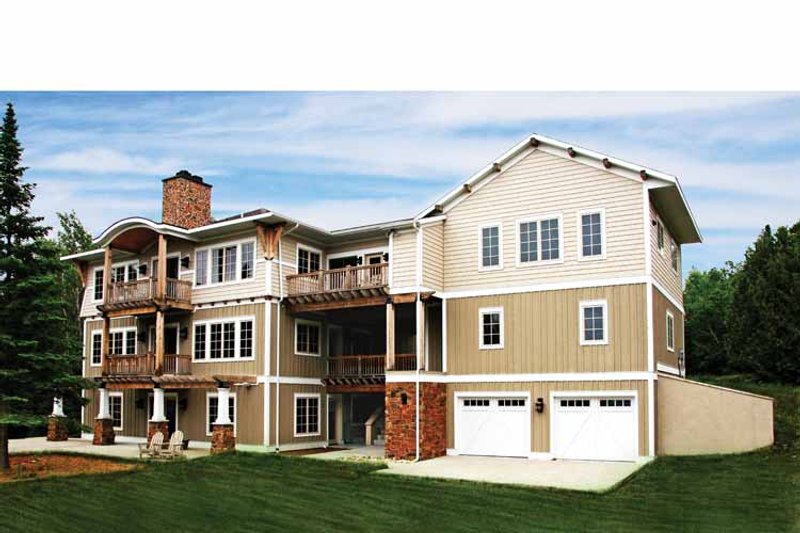 Home Plan - Exterior - Rear Elevation 1 for Craftsman House Plan #928-112 - 3 bed, 2.5 bath
