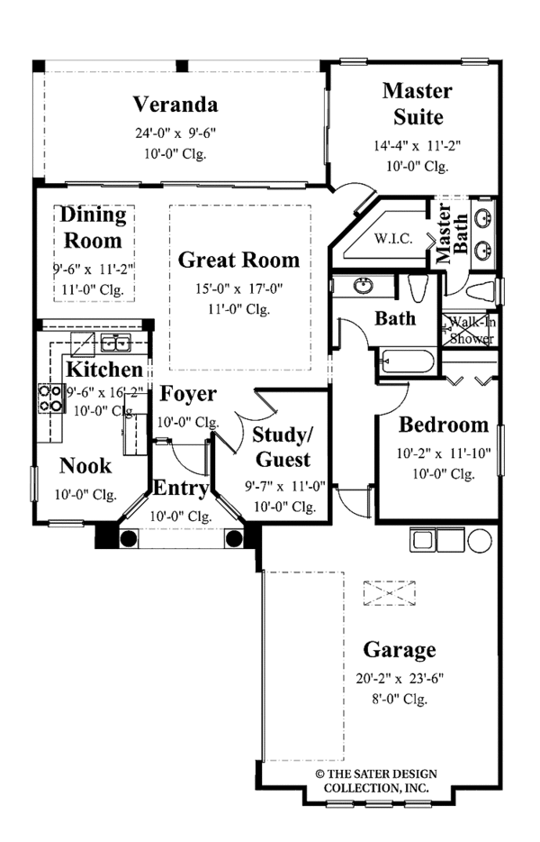 Home Plan - Mediterranean Floor Plan - Main Floor Plan #930-378