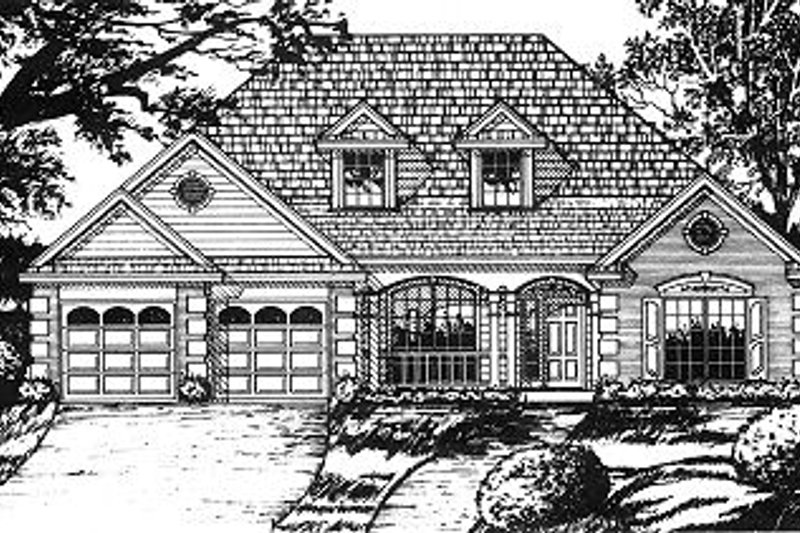 House Plan Design - Traditional Exterior - Front Elevation Plan #40-393