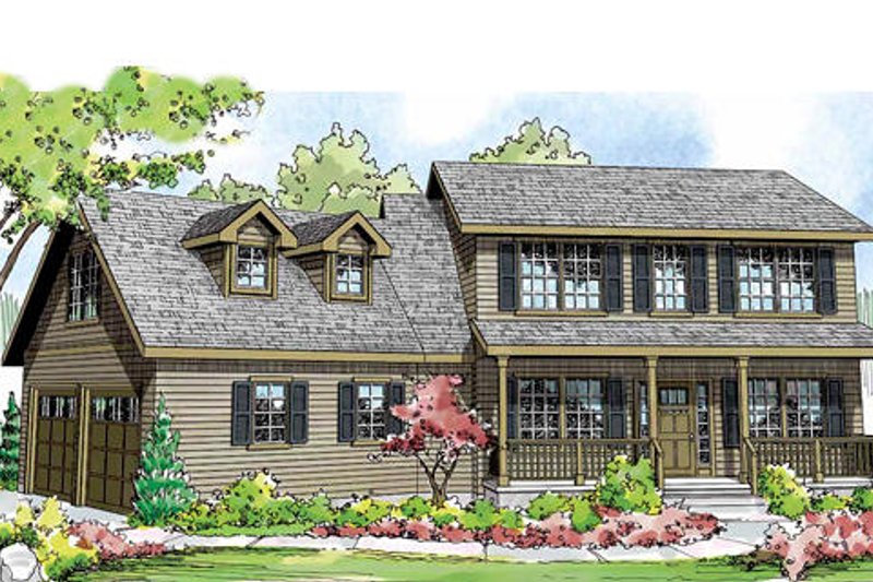 House Design - Colonial Exterior - Front Elevation Plan #124-838