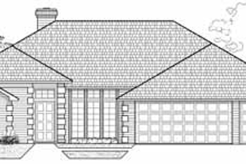 Exterior - Front Elevation 2 for Traditional House Plan #65-146 - 4 bed, 2 bath