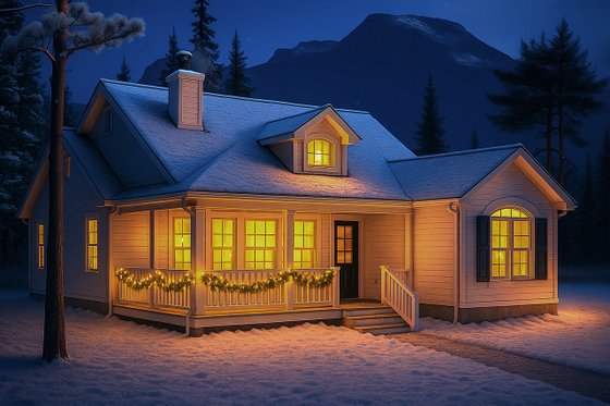 Exterior - Other Elevation for Farmhouse House Plan #124-406 - 3 bed, 2 bath