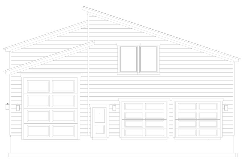 House Design - Exterior - Front Elevation 5 for Modern House Plan #1060-329 - 2 bed, 2.5 bath