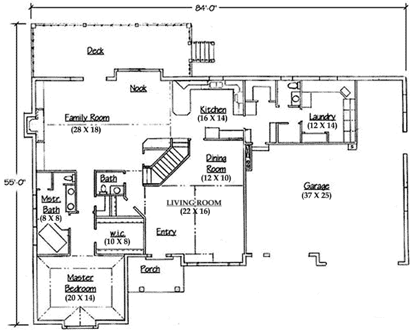 House Plan Design - Traditional Floor Plan - Main Floor Plan #5-209