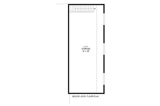 Floor Plan - Upper Floor for Country House Plan #932-161, 0 bath