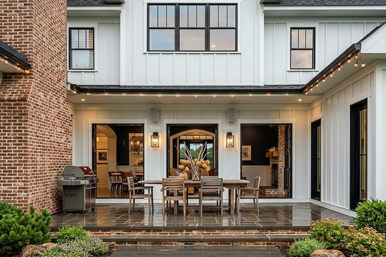 Exterior - Rear Elevation 3 for Farmhouse House Plan #928-373 - 3 bed, 3.5 bath