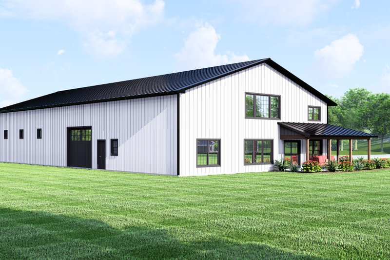 Dream House Plan - Exterior - Other Elevation 2 for Barndominium House Plan #1064-320 - 1 bed, 1.5 bath