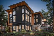 Contemporary Style House Plan - 4 Beds 2.5 Baths 3997 Sq/Ft Plan #1070-224 Exterior 