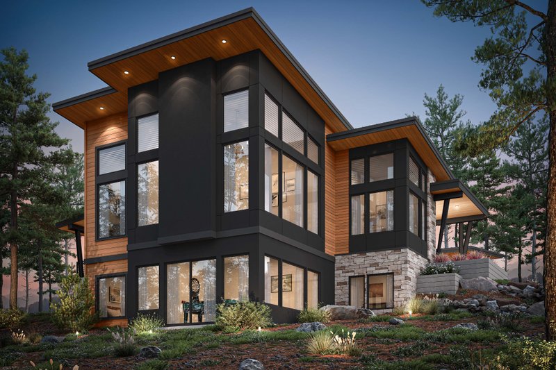 Dream House Plan - Exterior - Other Elevation for Contemporary House Plan #1070-224 - 4 bed, 2.5 bath