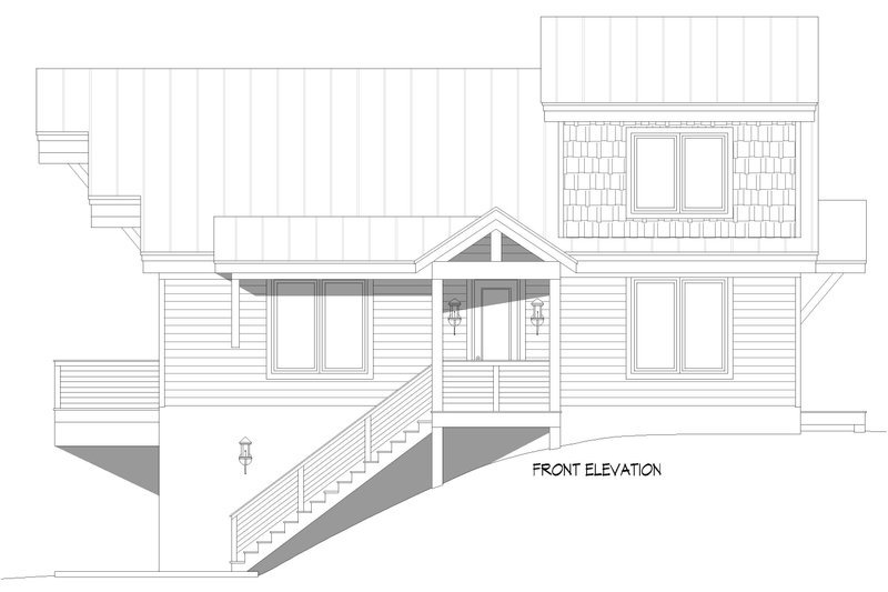 Home Plan - Exterior - Front Elevation 4 for Country House Plan #932-1450 - 3 bed, 2.5 bath