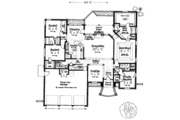 European Style House Plan - 4 Beds 3 Baths 2483 Sq/Ft Plan #310-257 