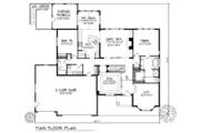 Traditional Style House Plan - 4 Beds 3 Baths 3518 Sq/Ft Plan #70-786 