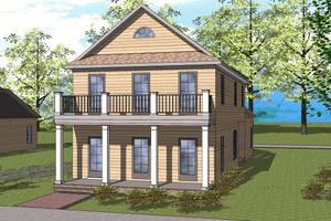 Traditional Exterior - Front Elevation Plan #8-174