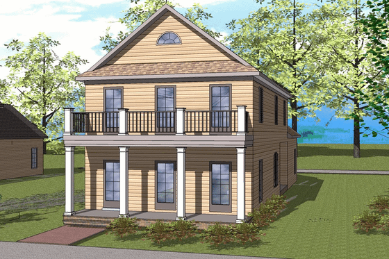 Exterior - Front Elevation for Traditional House Plan #8-174 - 3 bed, 2.5 bath