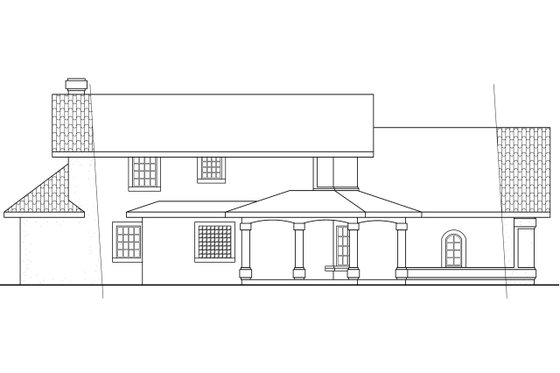 Exterior - Other Elevation for Mediterranean House Plan #124-435 - 3 bed, 2.5 bath