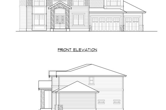 Exterior - Other Elevation for Traditional House Plan #1066-70 - 6 bed, 3.5 bath