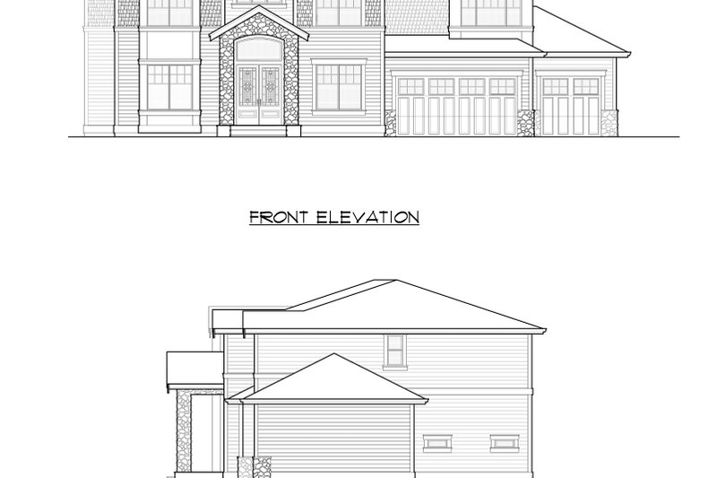 House Blueprint - Exterior - Other Elevation for Traditional House Plan #1066-70 - 6 bed, 3.5 bath