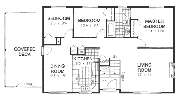 Traditional Floor Plan - Main Floor Plan #18-9068