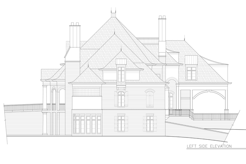 House Plan Design - Exterior - Other Elevation for European House Plan #119-167 - 5 bed, 6.5 bath