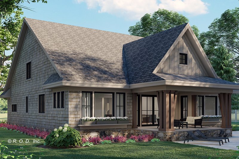 Dream House Plan - Exterior - Rear Elevation for Country House Plan #51-1568 - 4 bed, 3.5 bath