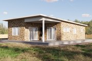 Contemporary Style House Plan - 3 Beds 2 Baths 935 Sq/Ft Plan #1106-68 
