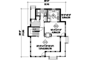 Country Style House Plan - 2 Beds 1 Baths 1673 Sq/Ft Plan #25-4479 