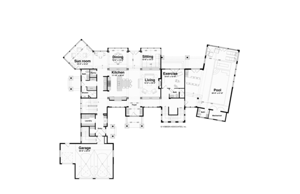 Home Plan - Craftsman Floor Plan - Main Floor Plan #928-247