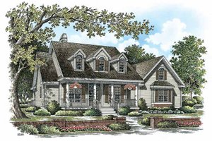 Exterior - Front Elevation 3 for Country House Plan #929-885 - 3 bed, 2 bath