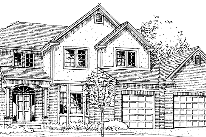 Home Plan - European Exterior - Front Elevation Plan #320-1484